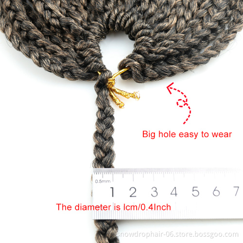 Julianna Pre-Looped Goddess Faux Locs Curly Crochet Braids Soft Crotchet Ready To Ship Box Braided Extension